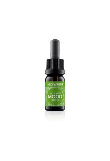 MEDIHEMP Mood Reishi-Extrakt & Hanf, 10ml, braune Flasche mit grassgrünem Etikett