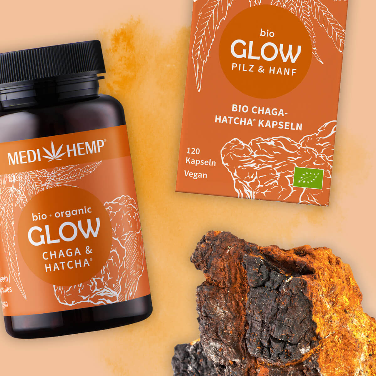 Bio GLOW Chaga Kapseln