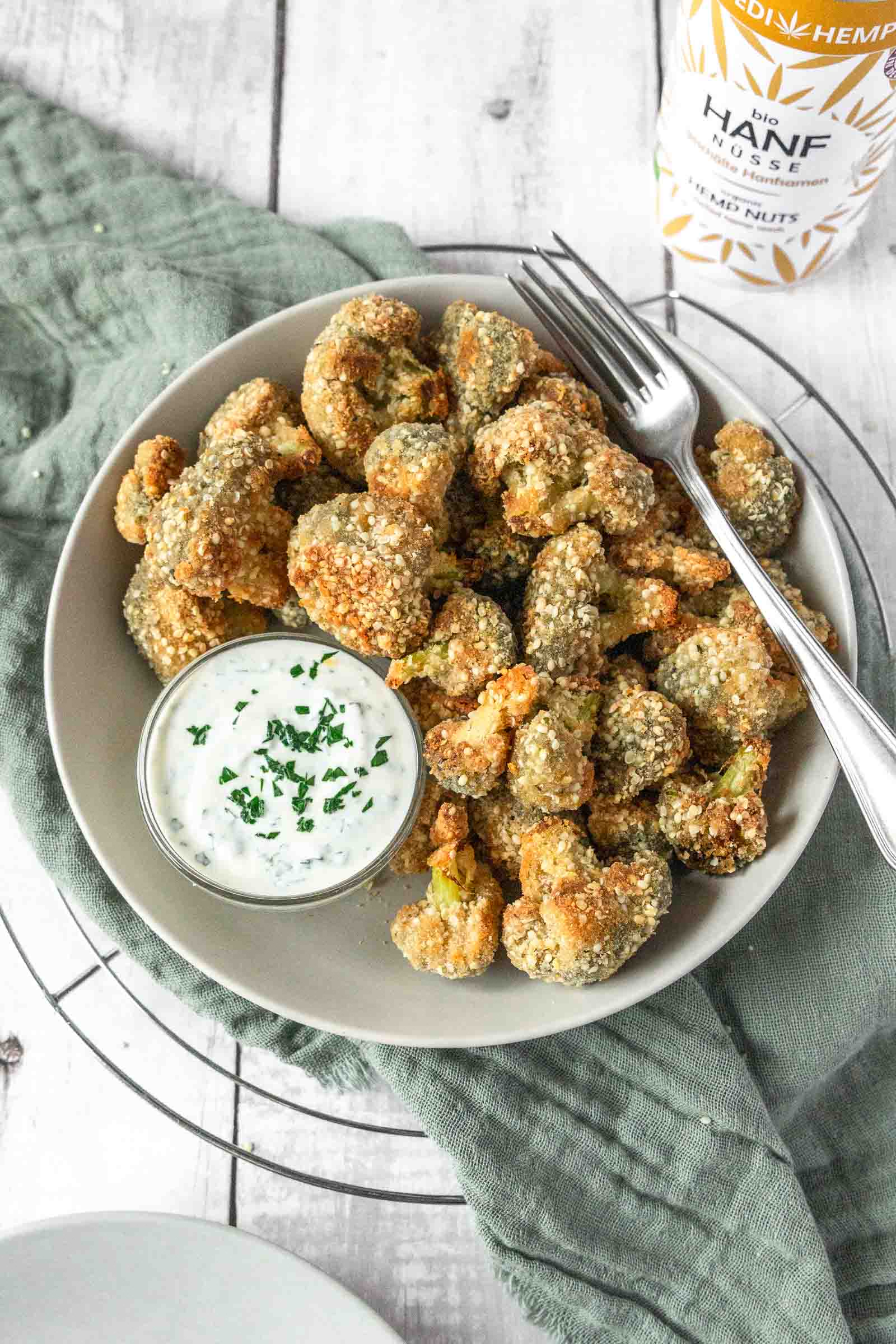 Crispy baked broccoli